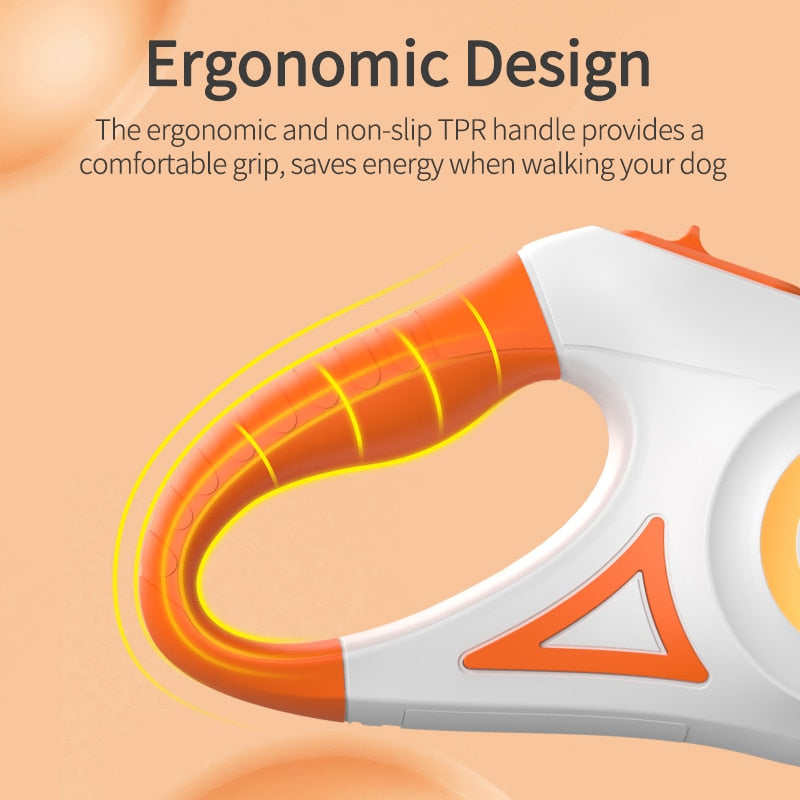 Smart Pet | Automatic Retractable LED Dog Leash with Integrated Light – Safe and Stylish for Night Walks 4