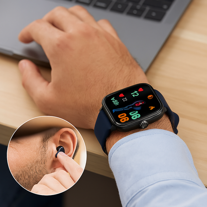 Advanced Fitness Tracker Smartwatch with EKG and BP Monitor