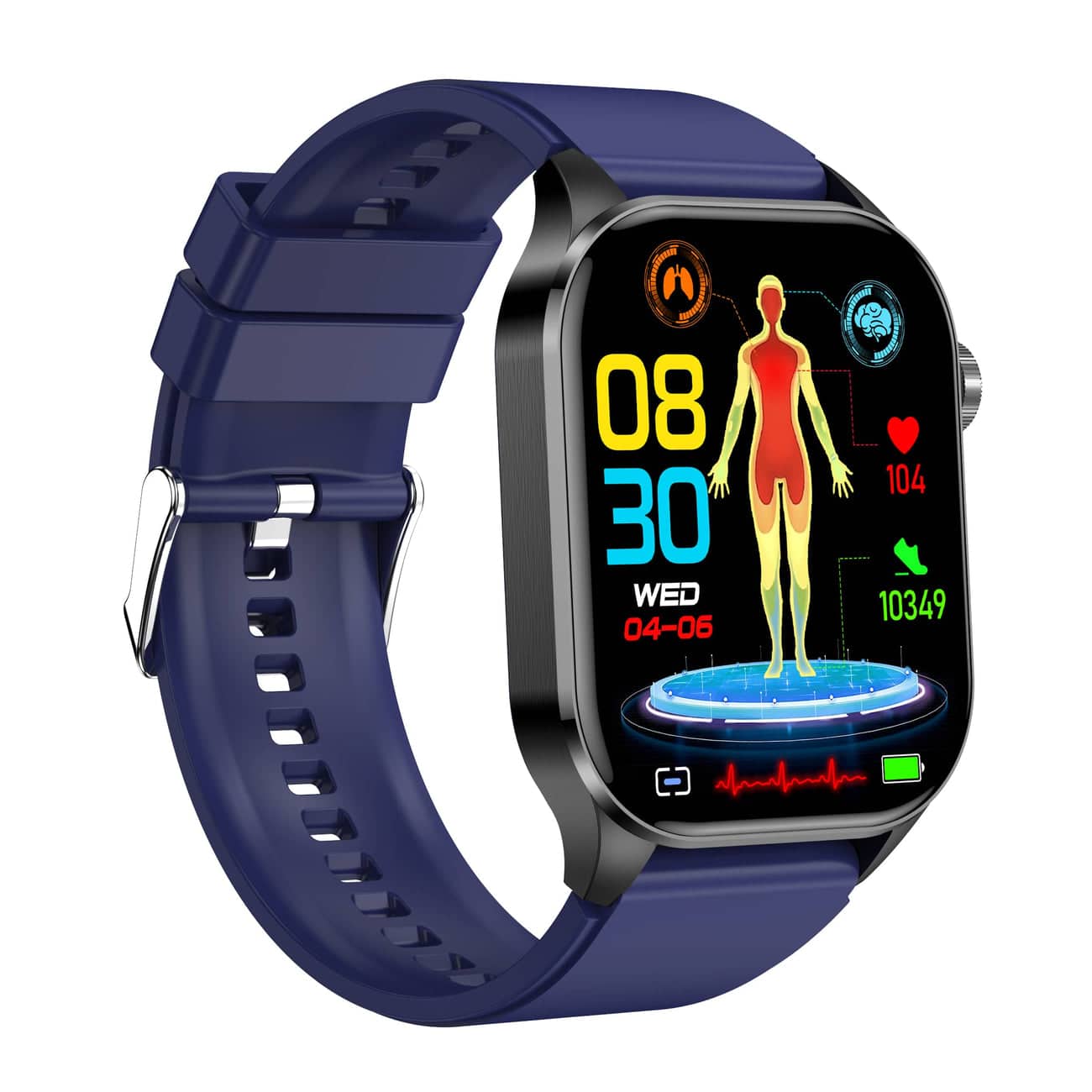 Advanced Fitness Tracker Smartwatch with EKG and BP Monitor