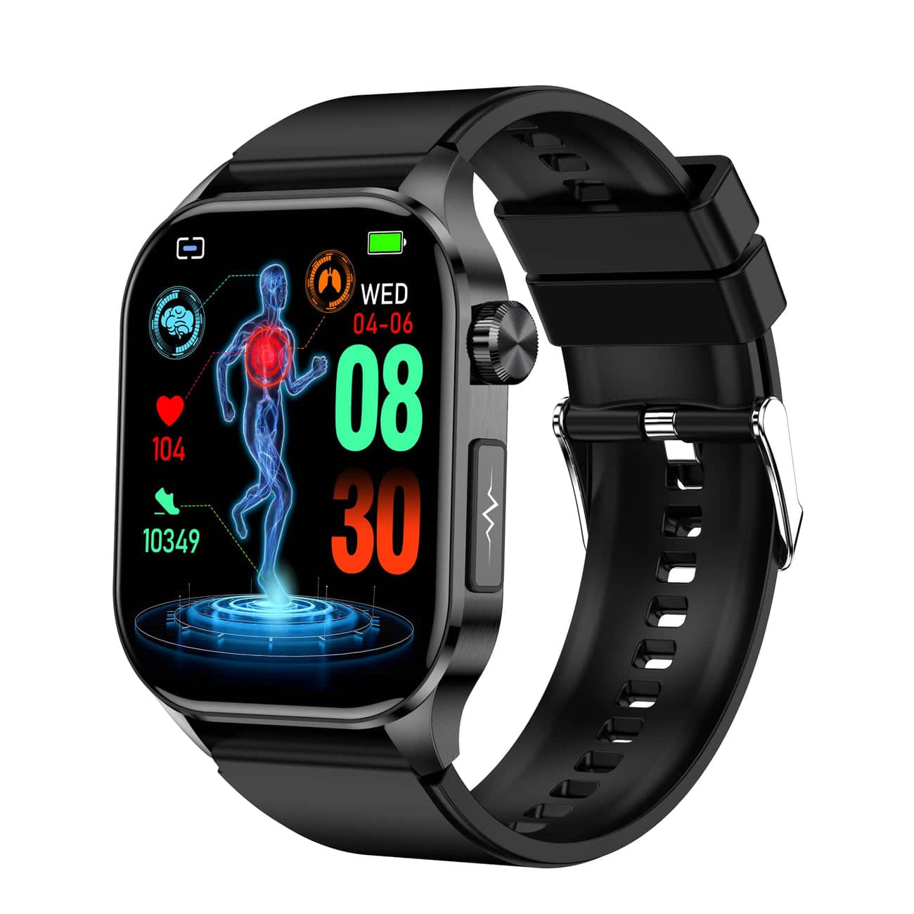 Advanced Fitness Tracker Smartwatch with EKG and BP Monitor