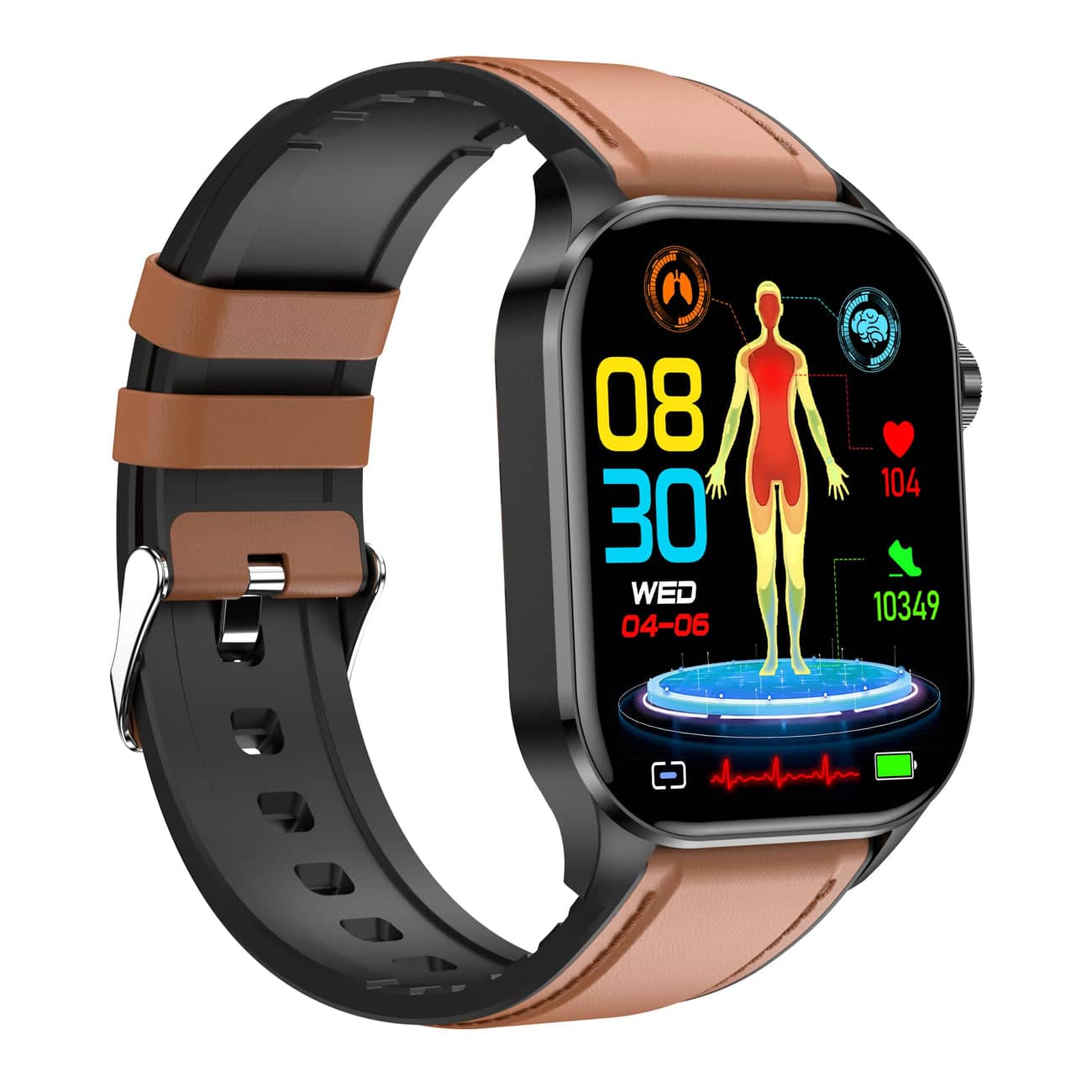 Advanced Fitness Tracker Smartwatch with EKG and BP Monitor