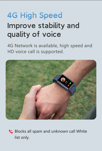 Smartwatch for seniors - Fall detection alarm with 4G medical alarm, GPS and SOS 3