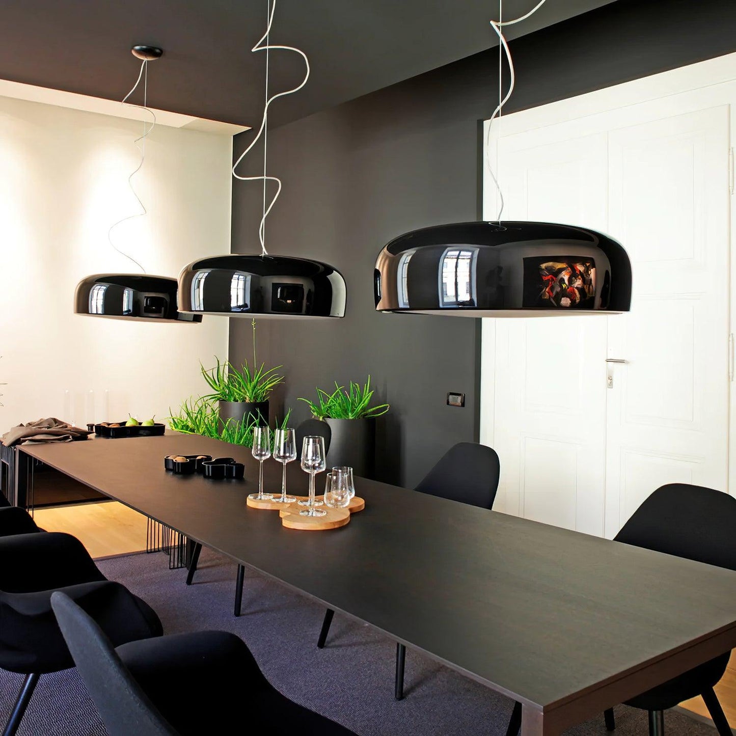 Modern Pendant Light With Bright Polished Finish