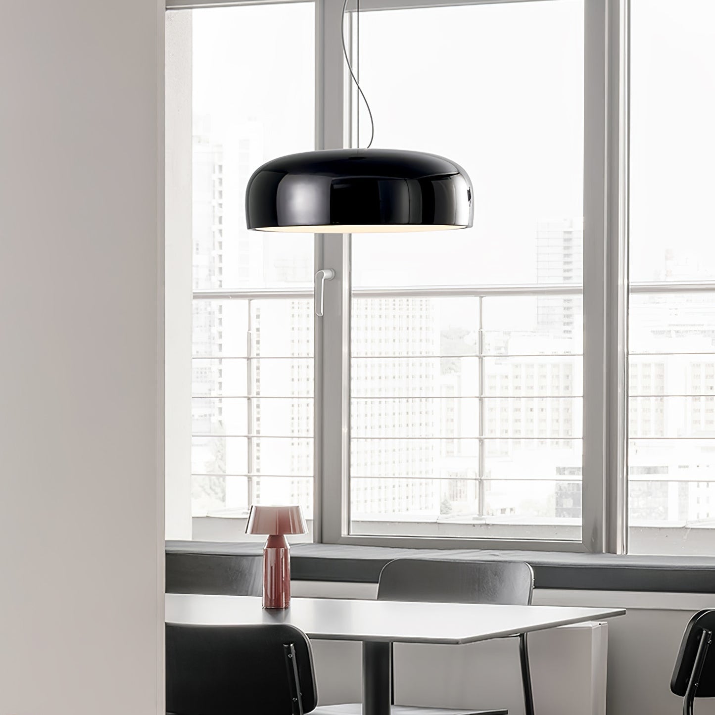 Modern Pendant Light With Bright Polished Finish