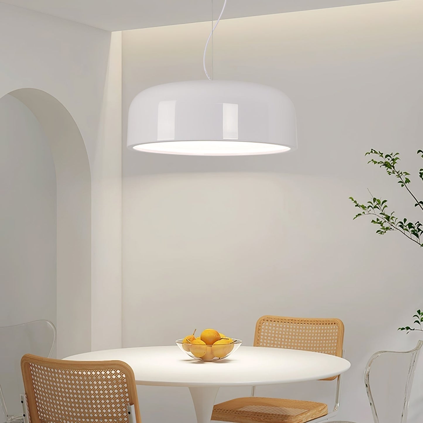 Modern Pendant Light With Bright Polished Finish