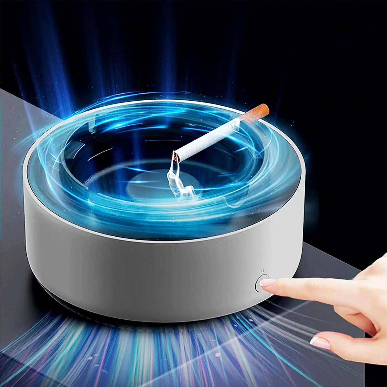 Smoke Removal Air Purifier Ash with Advanced Filtration System - Stylish Indoor Odor Simulator for Clean Air 1