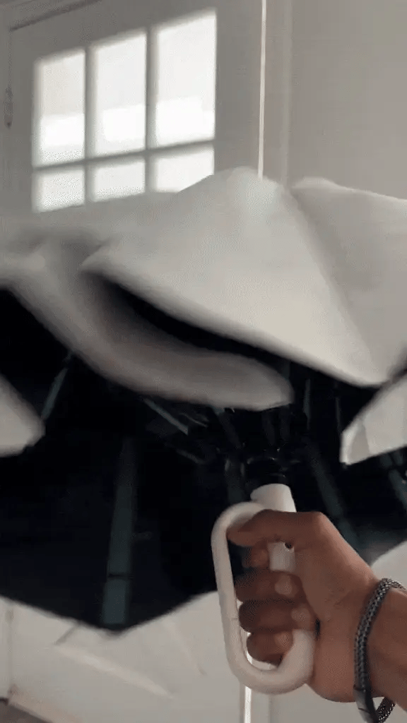 Compact Windproof Umbrella With Secure Grip Handle