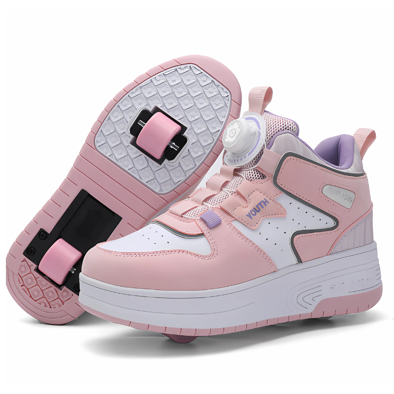 SneakRoll™ – Adjustable Sneakers with Folding Wheels – Kids' Shoe Adventure Set 4