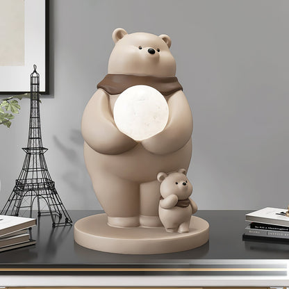 SnowGlow - Cute Table Lamp with Polar Bear Elements and Inviting Illumination 3