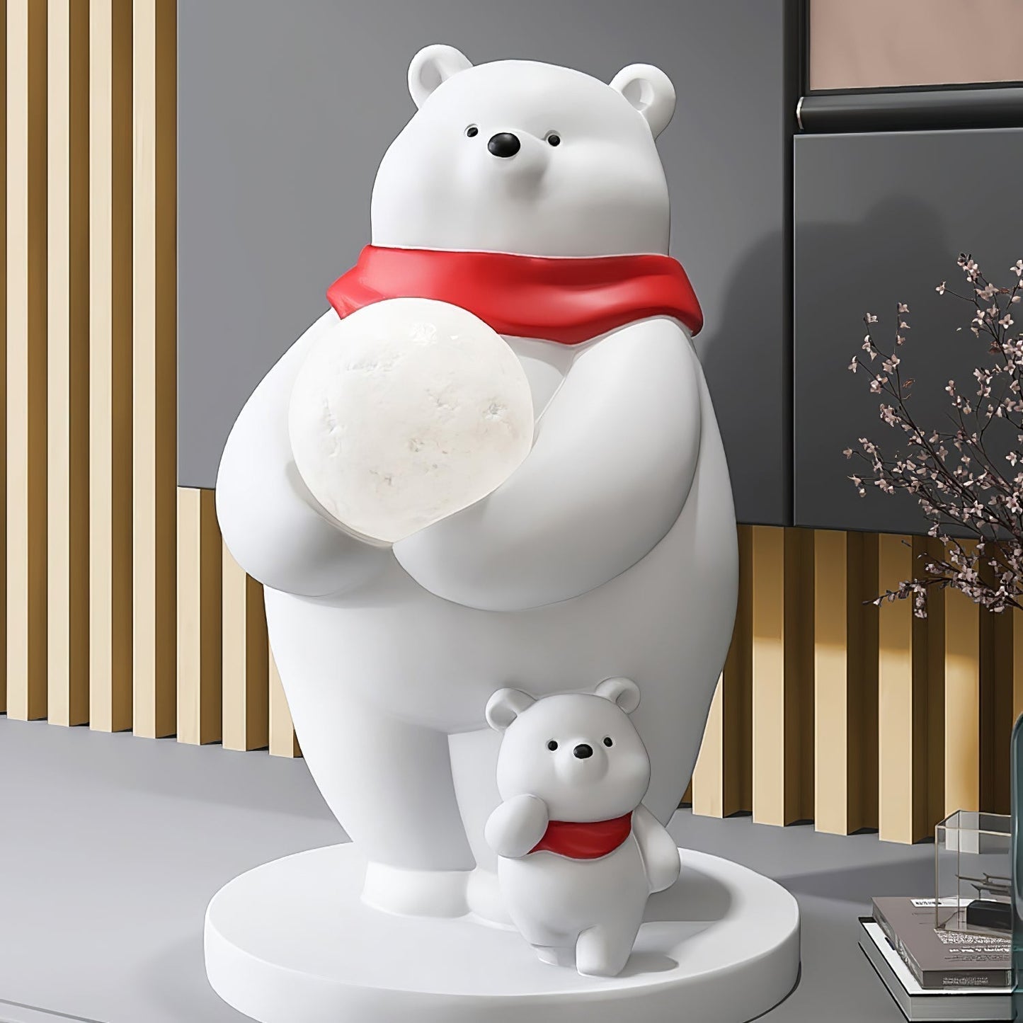 SnowGlow - Cute Table Lamp with Polar Bear Elements and Inviting Illumination 5