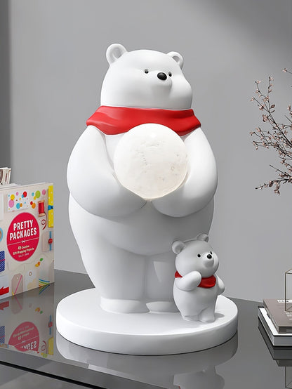 SnowGlow - Cute Table Lamp with Polar Bear Elements and Inviting Illumination 6