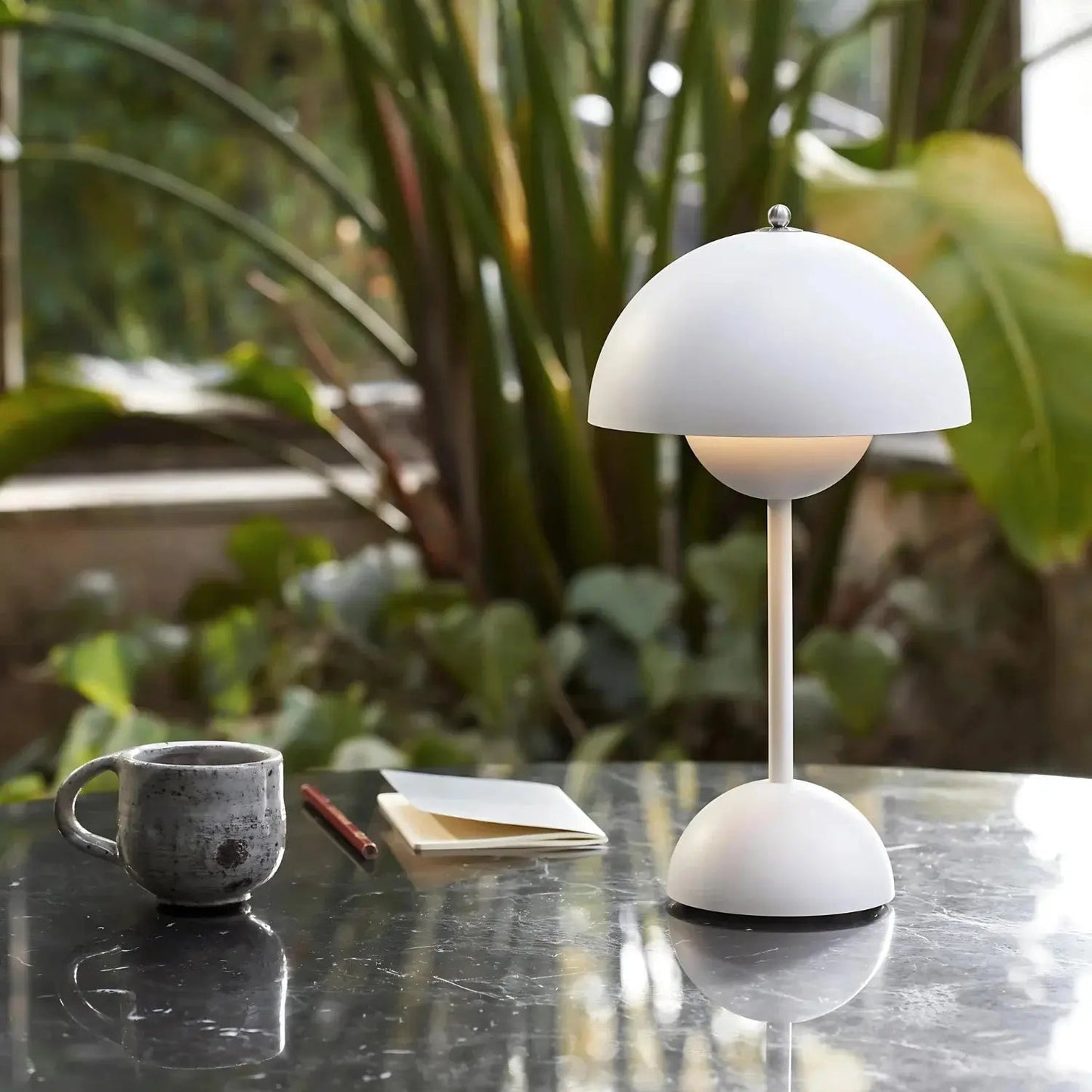 SnowGlow – Chic Modern Table Lamp for Soft, Diffused Light 5