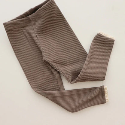 Soft Baby Leggings with Ruffled Details for Daily Wear - Lusomart
