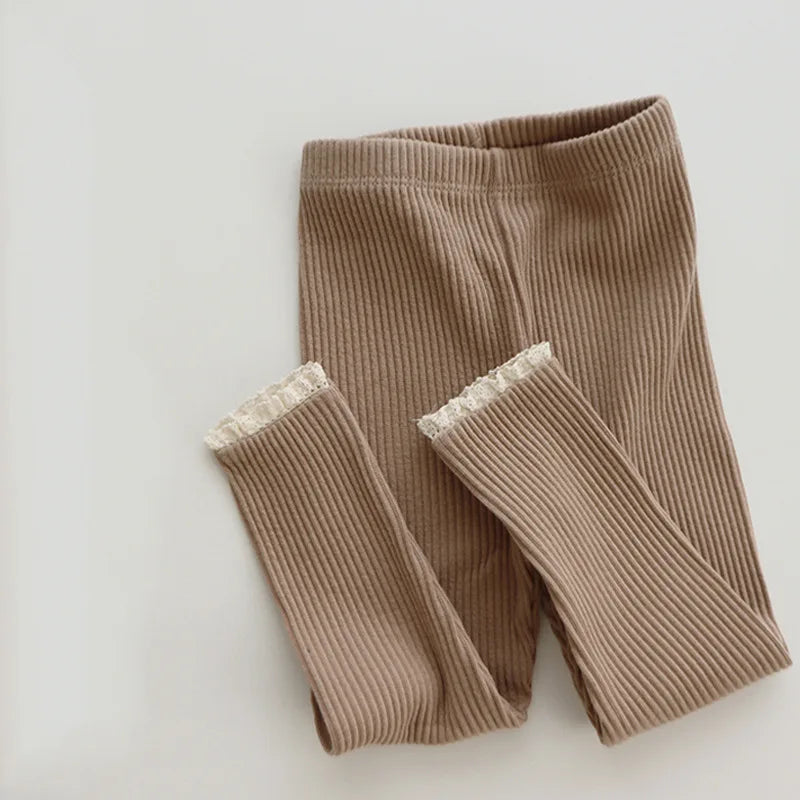 SnugStretch™ – Ribbed Leggings with Lace Detail – Comfortable Baby Pants 4