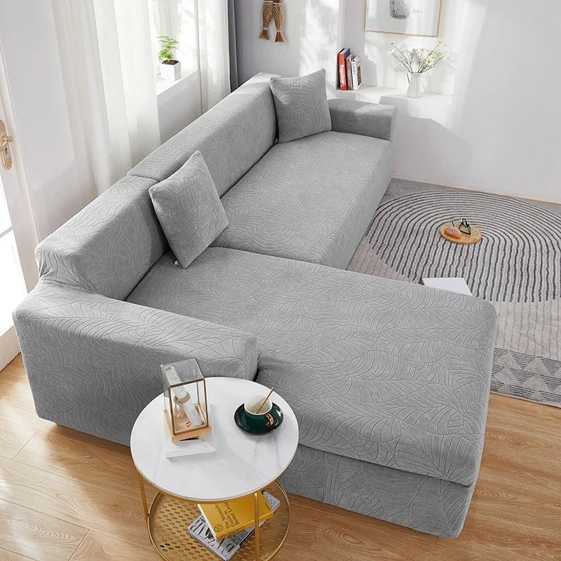 SofaGuard | Stylish Custom-Fit Polyester L-Shaped Sofa Cover 1