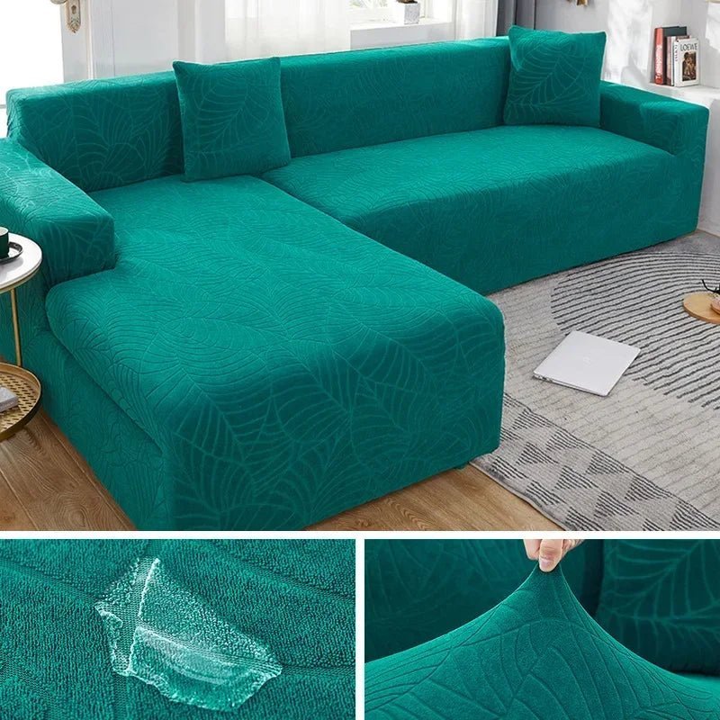 SofaGuard | Stylish Custom-Fit Polyester L-Shaped Sofa Cover 11
