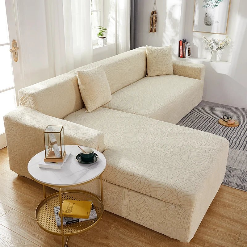 SofaGuard | Stylish Custom-Fit Polyester L-Shaped Sofa Cover 4