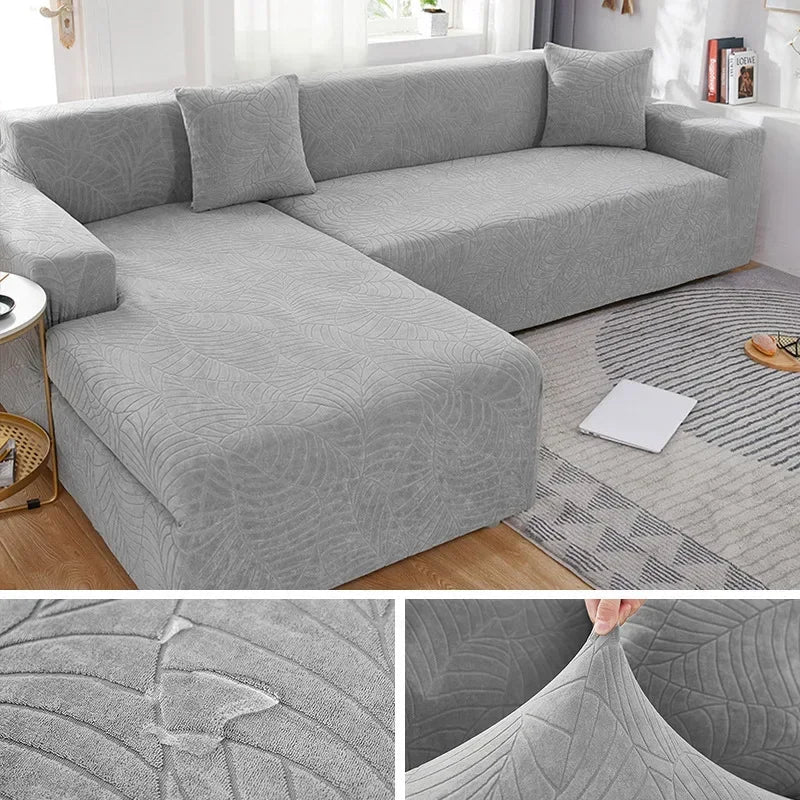 SofaGuard | Stylish Custom-Fit Polyester L-Shaped Sofa Cover 7