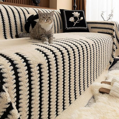Soft Velvet Couch Cover Classic Home Furniture Protector