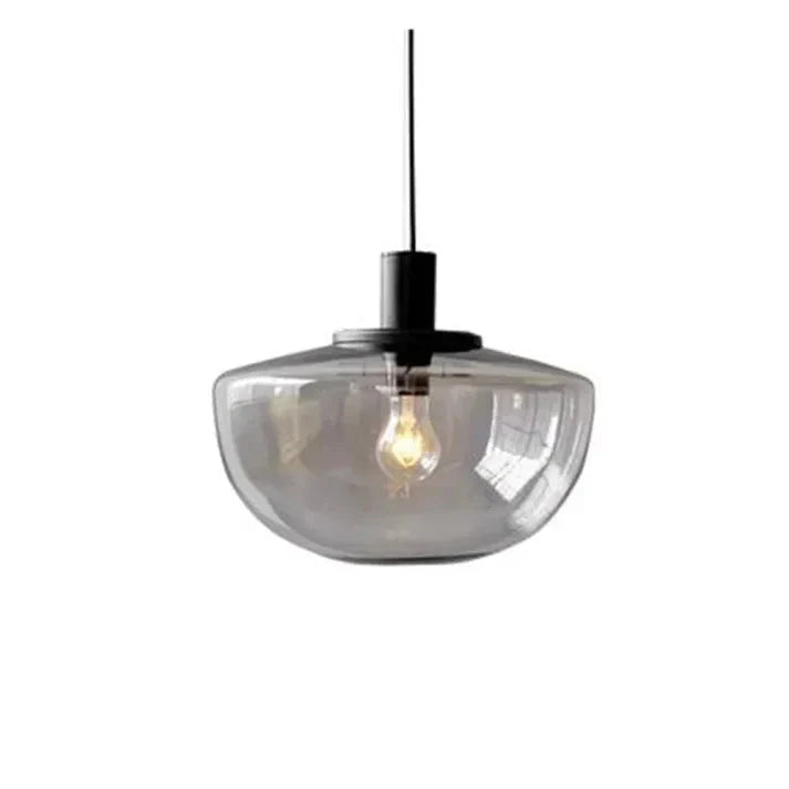 Sleek Round Glass Hanging Light - Lusomart