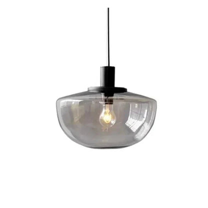 Sleek Round Glass Hanging Light - Lusomart