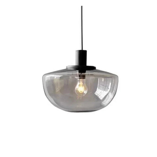 Sleek Round Glass Hanging Light - Lusomart