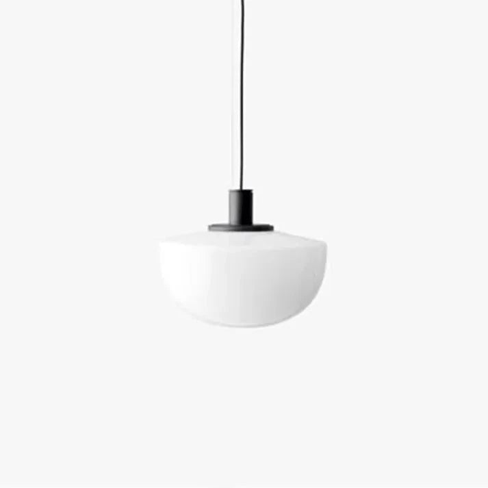 Sleek Round Glass Hanging Light