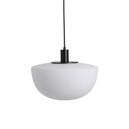 Sleek Round Glass Hanging Light