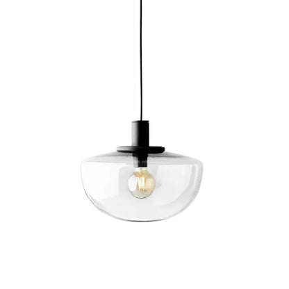 Sleek Round Glass Hanging Light