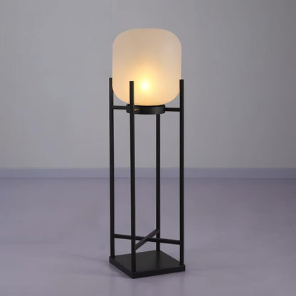 Rustic Metal Lantern Table Light