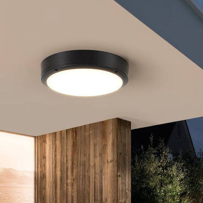 Circular Weatherproof Outside Ceiling Lamp
