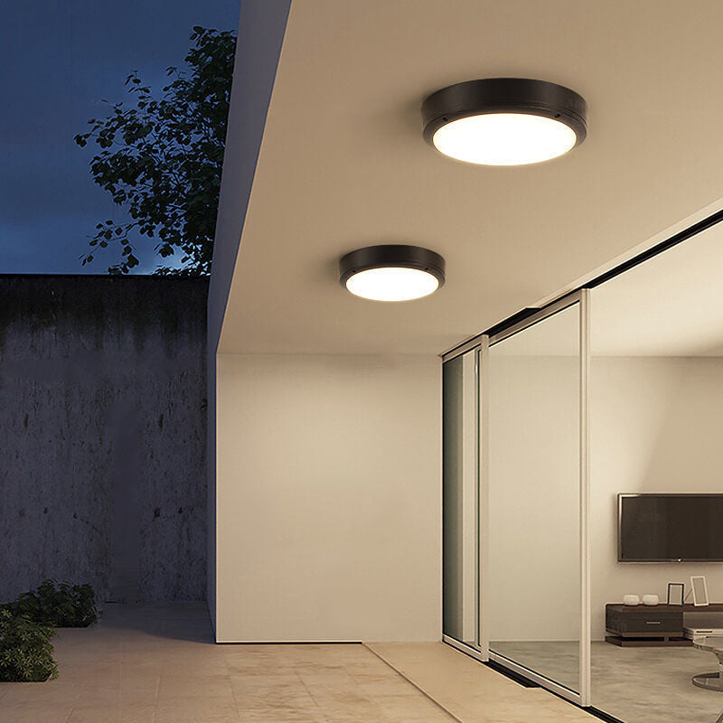 Circular Weatherproof Outside Ceiling Lamp