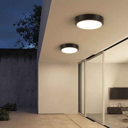 Circular Weatherproof Outside Ceiling Lamp