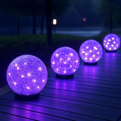 Garden LED Glass Ball Outdoor Pathway Lighting Decor