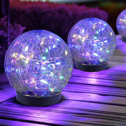 Garden LED Glass Ball Outdoor Pathway Lighting Decor