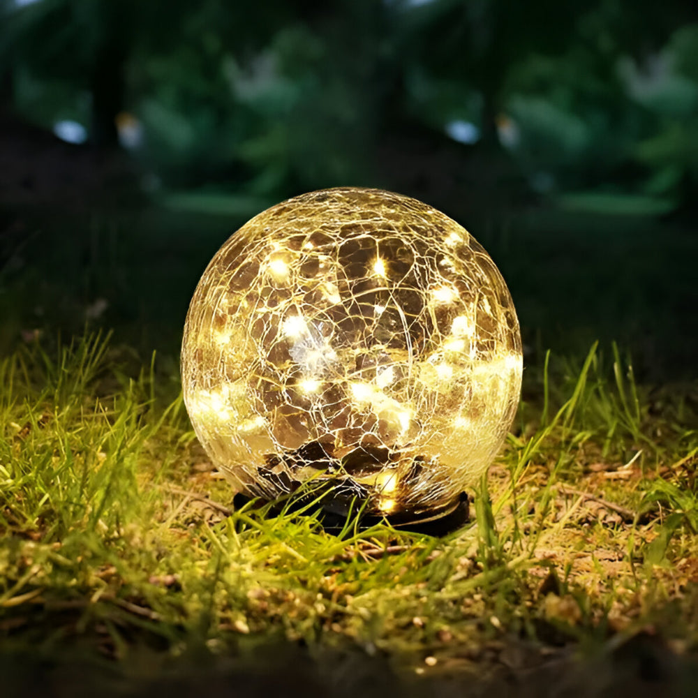 Garden LED Glass Ball Outdoor Pathway Lighting Decor