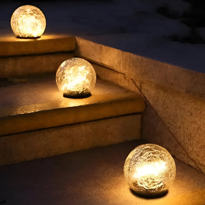 Garden LED Glass Ball Outdoor Pathway Lighting Decor