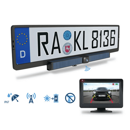 Wireless Solar Backup Camera System for Easy Install - Lusomart