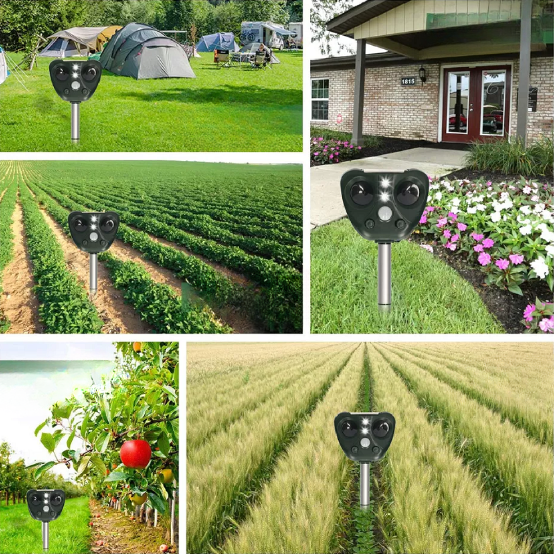 Solar Powered Ultrasonic Bird Repeller - Effective Bird Deterrent for Garden and Property Protection, Waterproof, 5 Modes, Up to 30 Feet Range 3