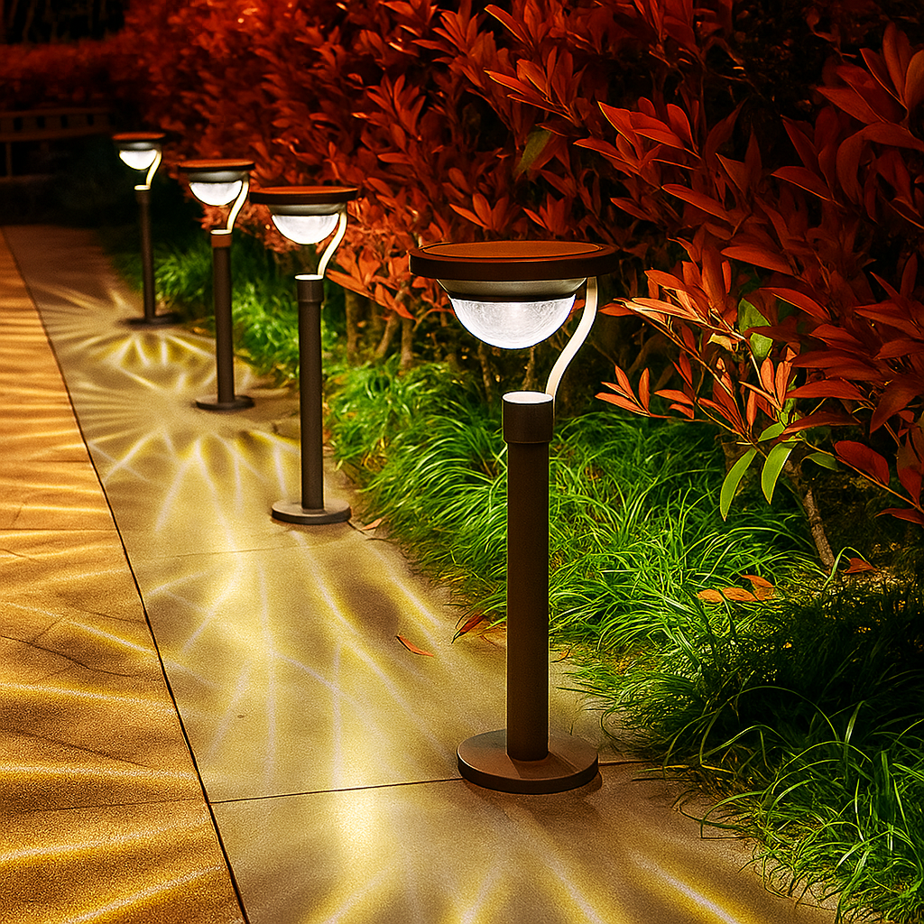 Outdoor Solar Powered Garden Light Set - Lusomart