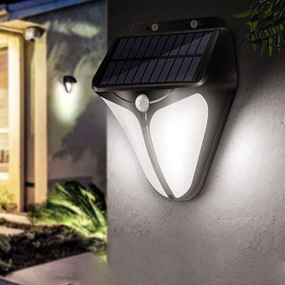 SolaraLight | Outdoor Solar Wall Lantern with Motion Sensor for Security and Ambiance 1