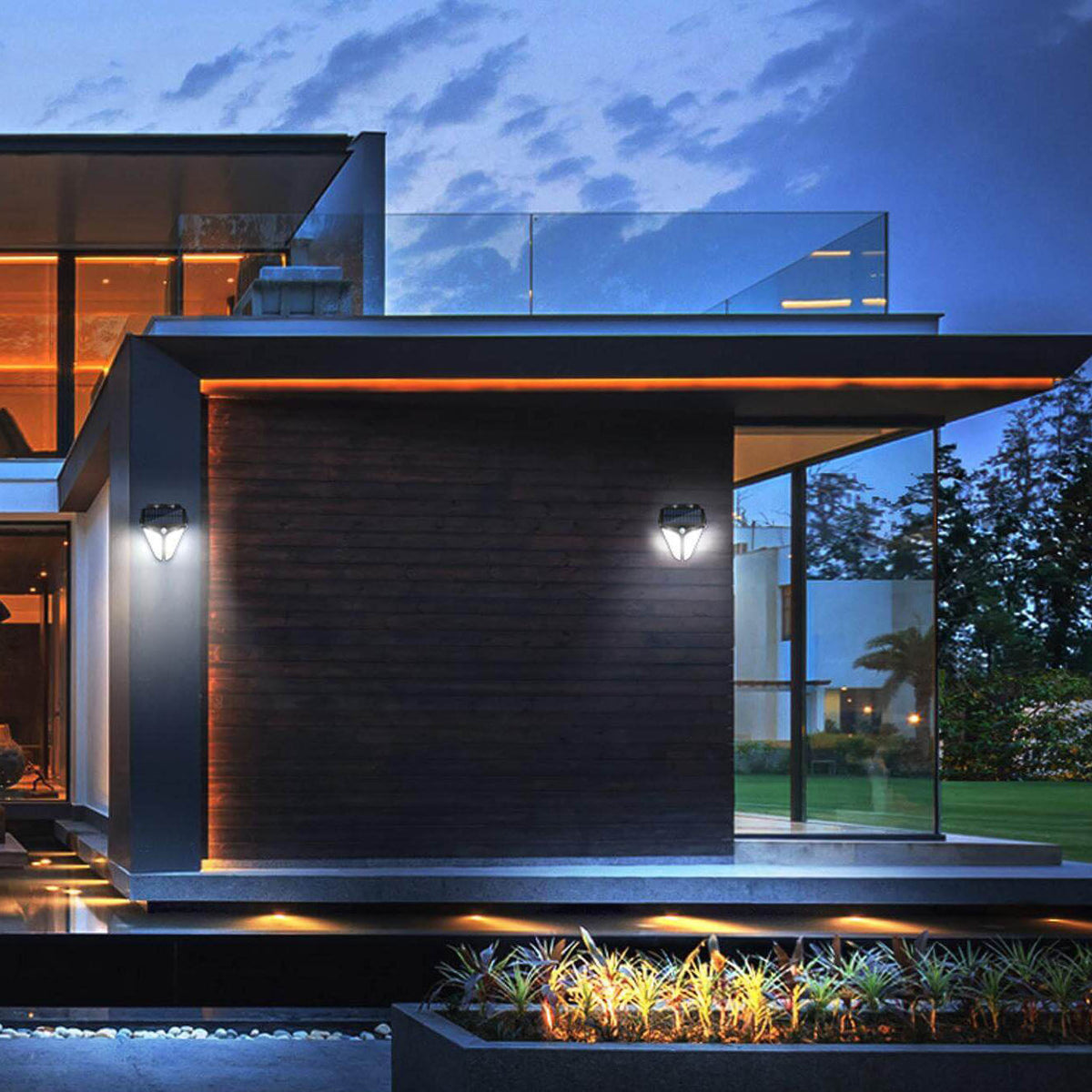 SolaraLight | Outdoor Solar Wall Lantern with Motion Sensor for Security and Ambiance 5