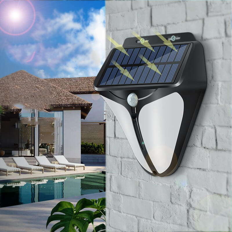 SolaraLight | Outdoor Solar Wall Lantern with Motion Sensor for Security and Ambiance 6