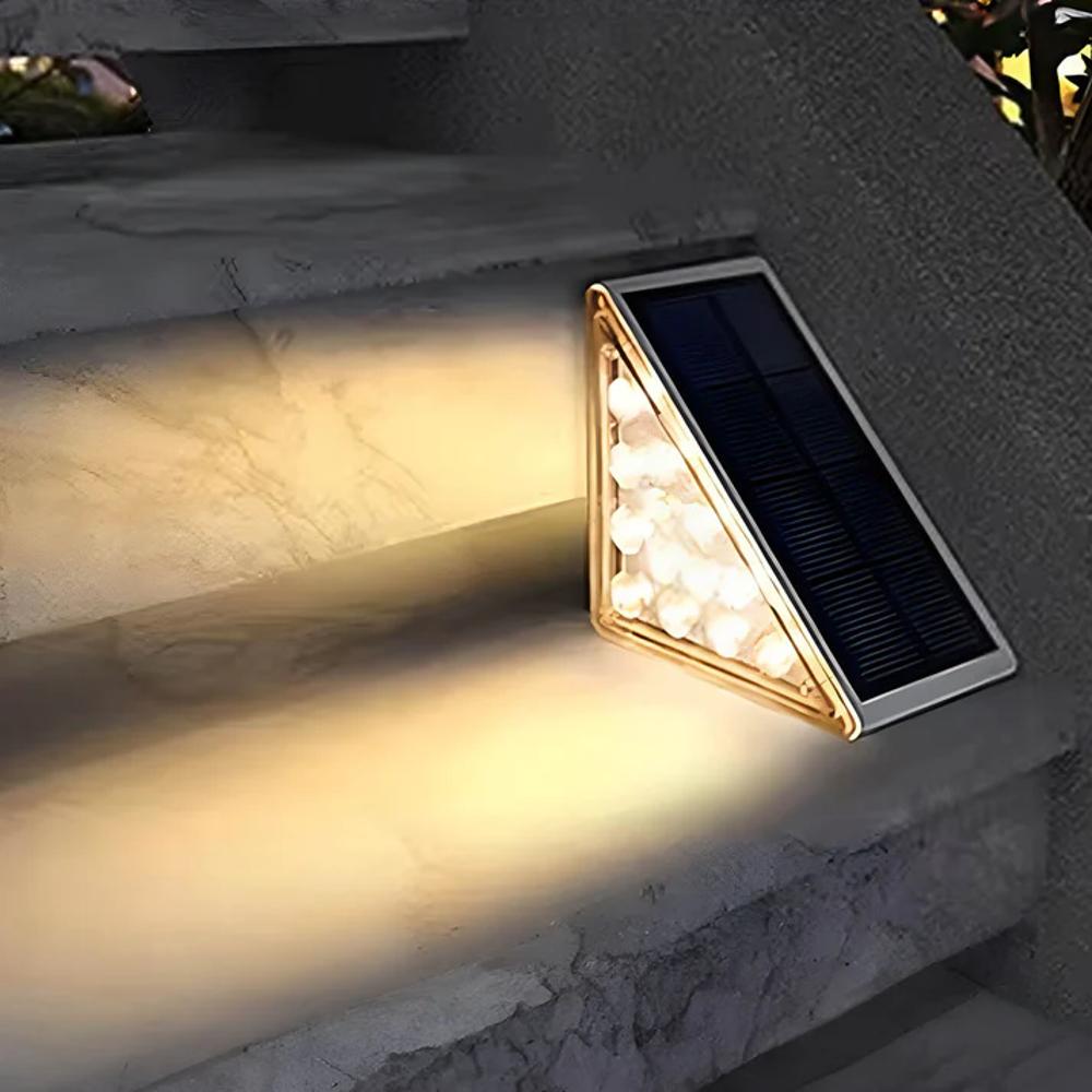 Bright Solar Powered Outdoor Stair Lights - Lusomart