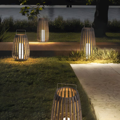 Bright Solar Powered Yard Lamp