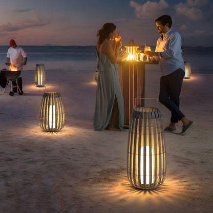 Bright Solar Powered Yard Lamp