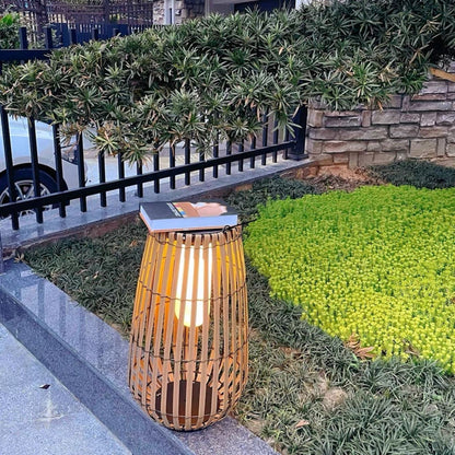 Bright Solar Powered Yard Lamp
