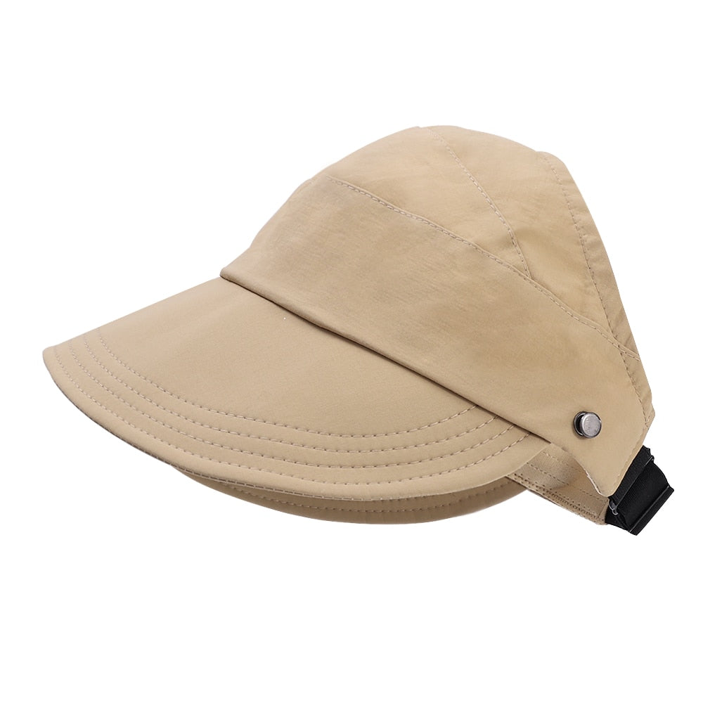 Solara | Stylish Wide Brim Cotton Sun Hat with Mask Holder for Summer 8
