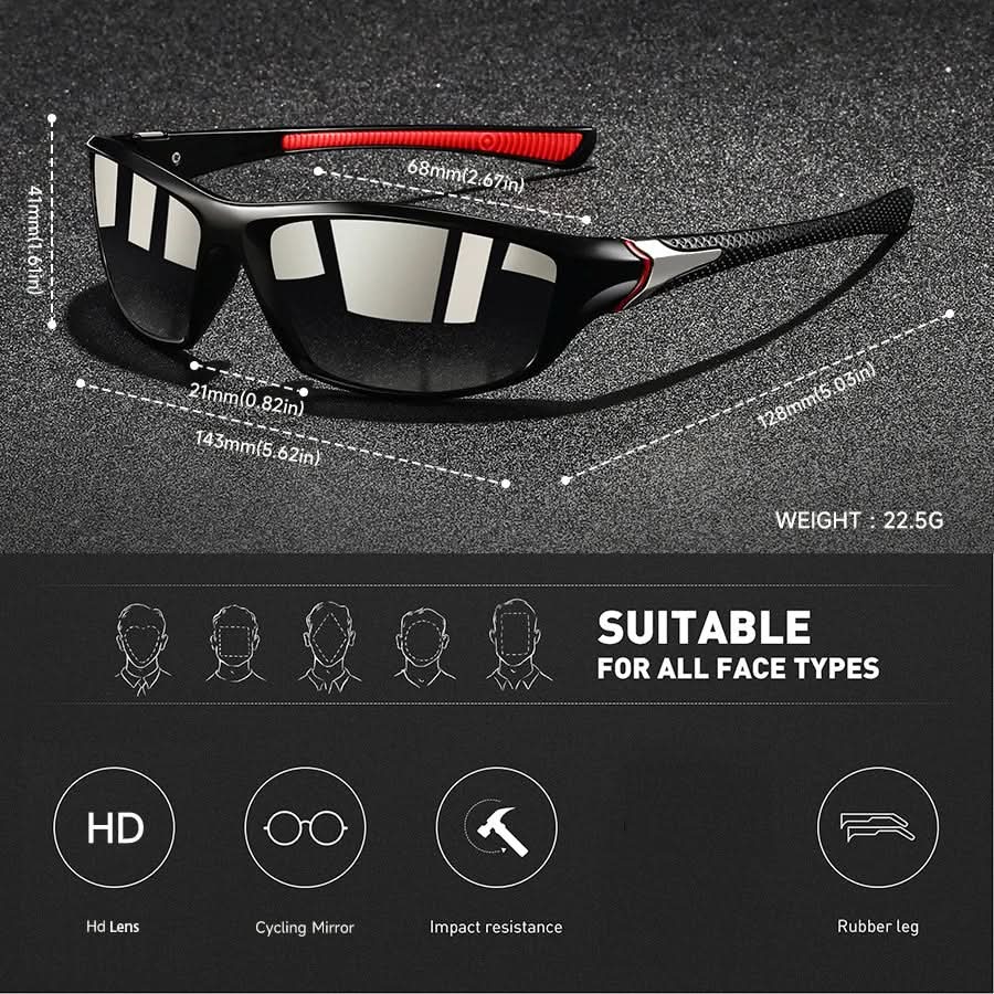 SolarisVision | Premium Polarized Sport Sunglasses with UV400 Protection 7