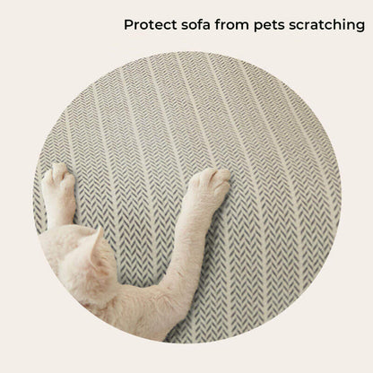 Soft Plush Fleece Sofa Slipcover Protector
